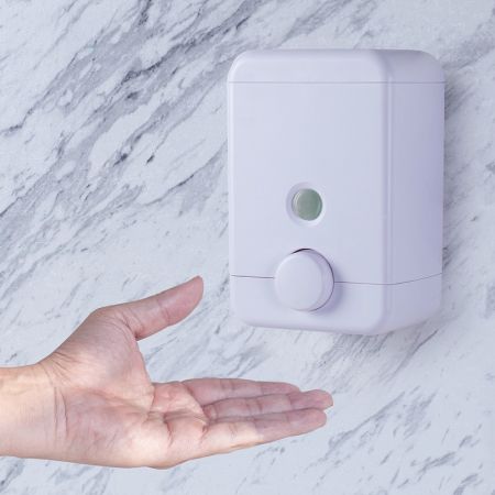हाथ धोने का साबुन डिस्पेंसर - क्यूब वॉल-माउंटेड साबुन डिस्पेंसर (25 ऑउंस)
